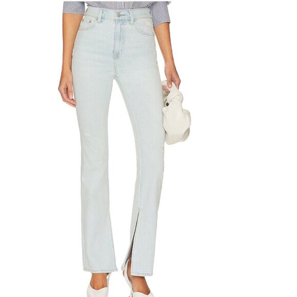 pistola Denim - NWT PISTOLA ALEXA "LOCALS VINTAGE" HIGH RISE SPLIT FLARE 5 POCKET DENIM JEANS 26